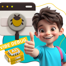 Тестирование & Vibe Debug. Охотники за багами - КИБЕРшкола программирования для детей, компьютерные курсы для школьников, начинающих и подростков - KIBERone г. Туймазы