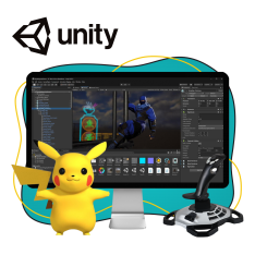 Мир игр на Unity 2D на популярном движке + AI-помощники - КИБЕРшкола программирования для детей, компьютерные курсы для школьников, начинающих и подростков - KIBERone г. Туймазы